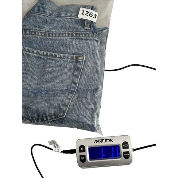 PacSun Jeans Womens Size 26 Two Toned High Rise Straight Button Fly Undone Hem - Picture 14 of 14